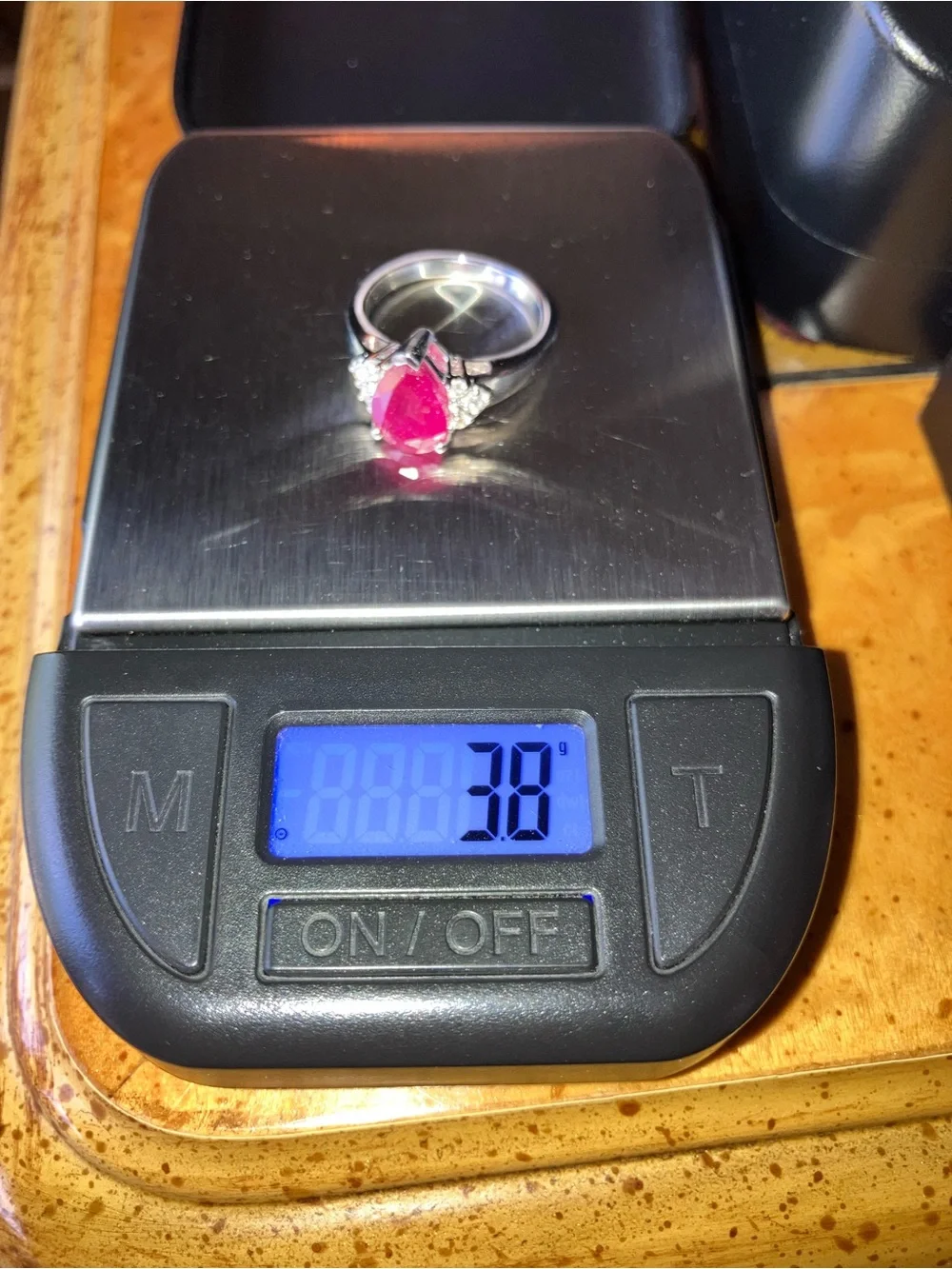 Mahaleo Ruby Sterling Silver Ring Size 5.75